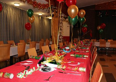 The Community Centre function room decorated for a party